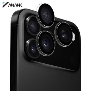 ANANK iPhone 17 Pro / 17 Pro Max - Rear Camera Armored Glass - Corning Glass, Dual Lens Protection, Black