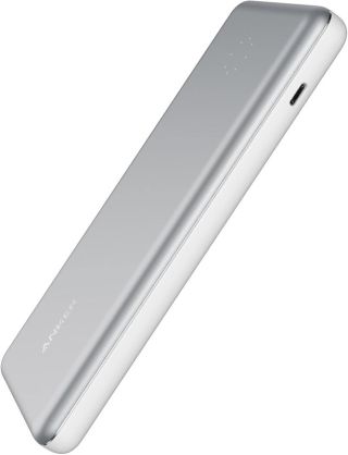 ANKER Powerbank 10.000mAh + Lighnting Kabel PowerCore Pro, silber