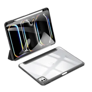 Apple iPad Air 4/5 10.9 / iPad Air 11 (2024/2025) - Serie Dux Ducis Toby con supporto per Apple Pencil, nero