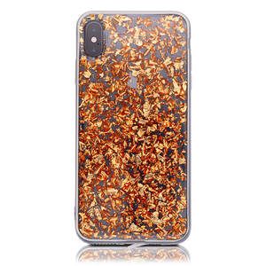 Apple iPhone XS Max - Copper leaf flakes (feuilles de cuivre)