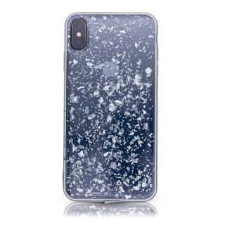 Apple iPhone XS Max - Scaglie di foglie d'argento