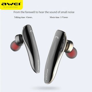 Awei N1 mono Bluetooth-écouteur / casque or rose