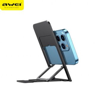 Awei X28 Supporto da tavolo pieghevole ultra sottile, nero