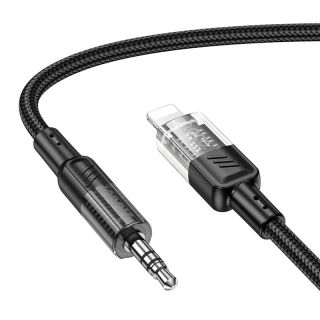 Hoco UPA27 Digital Audio / AUX Umwandlungskabel auf Lightning, schwarz
