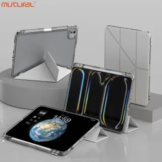 iPad 10/11 (A16) - Mutural Clear-Pro Series Étui pour tablette, Grau