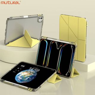 iPad 10/11 (A16) - Mutural Clear-Pro Series Tablet Case, Yellow