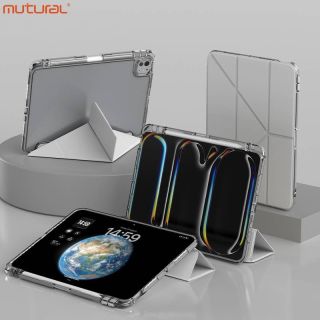 iPad 10/11 (A16) - Mutural Clear-Pro Series Tablet-Hülle, Grau