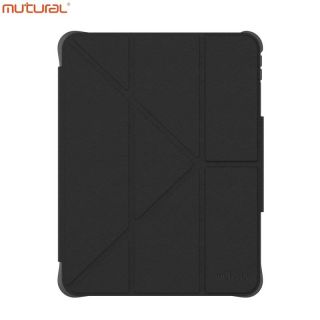 iPad 10/11 (A16) - Mutural Rugged-Pro Stripe Tablet-Hülle, Schwarz