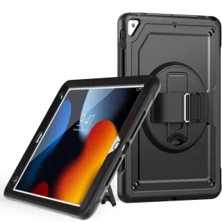 iPad 10.2” (iPad 7/8/9) - RPD - HEX-S FE, Rugged TPU Case mit Handstrap, schwarz