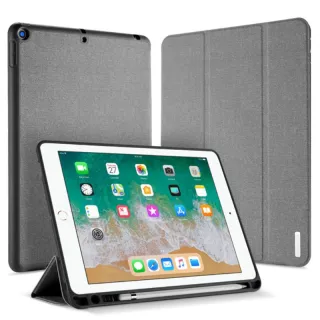 iPad 9.7 (2017/18) - Dux Ducis Domo Series, stand-up flip case, gray