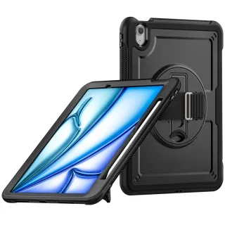 iPad Air 11" (6a generazione 2024 / 7a generazione 2025) - RPD HEX-S FE Custodia robusta con impugnatura e supporto, nero