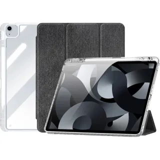 iPad Air 13 (2024) iPad Pro 12.9 (2018/20/21/22) -Dux Ducis Unid Series, étui à rabat relevable, noir