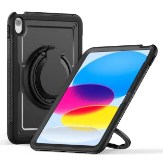 iPad Pro 11" (2018-2022)/Air 4/5 - RPD HEX-G FE Rugged Case Grip&Kickstand, Pencil Holder, black