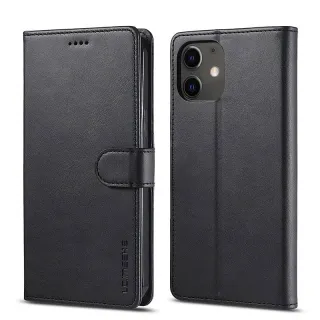 iPhone 11 Pro - LC.IMEEKE Custodia a portafoglio con 3 scomparti per carte e chiusura magnetica, nero