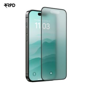 iPhone 13/13 Pro/14/16e - SilkTouch Premium Tempered Glass / Verre blindé - Mat