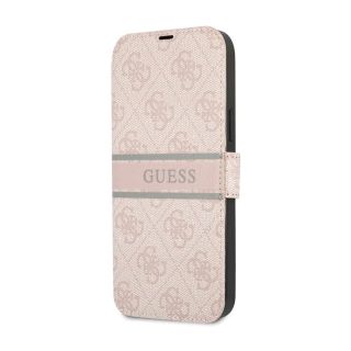 iPhone 13 Pro - Guess Book Case Stripe Pink GUBKP13L4GDPI
