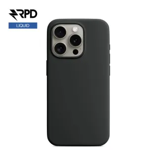 iPhone 16 - Custodia in silicone nera, liquida (versione Magsafe)