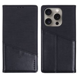 iPhone 16 Pro Max - Muxma zwei Kartenfächer Flip Case schwarz