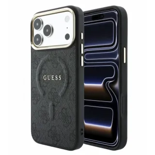 iPhone 18 Pro / 17 Pro – Guess PU Leather Case with MagSafe, Black GUHMP18LP4MSEGCK