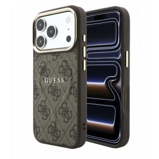 iPhone 18 Pro Max / 17 Pro Max – Guess PU Leather Case with MagSafe, Brown GUHMP18XP4MSEGCW