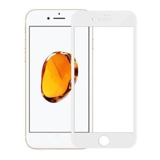 iPhone 7 / 8 - Tempered Glass - 3D white
