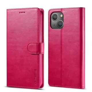 iPhone Air - LC.IMEEKE Wallet case with 3 card slots & magnetic closure, Pink