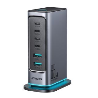 Joyroom - 65W Multi-Port Ladegerät, Dunkelgrau (EU) (JR-TCM02)
