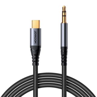 Joyroom - Cavo AUX della serie Audio Transfer SY-A07 (da Tipo-C a 3,5 mm, 1,2 m), nero