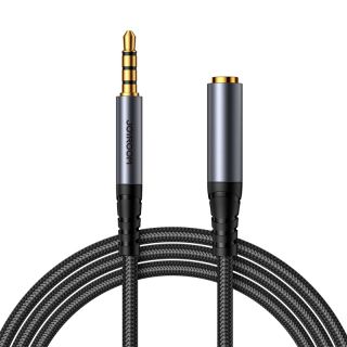 Joyroom - Cavo di prolunga AUX della serie Audio Transfer SY-A09 (da 3,5 mm maschio a 3,5 mm femmina, 1,2 m), nero
