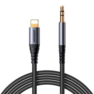 Joyroom - SY-A06 Audio-Transfer Serie AUX-Kabel (Lightning zu 3,5mm, 1,2m), Schwarz