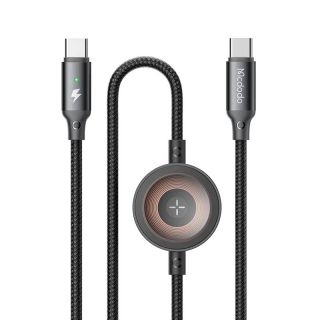 McDodo - 2 in 1 USB-C cable for iPhone & Apple Watch 60W, 1.5m, black