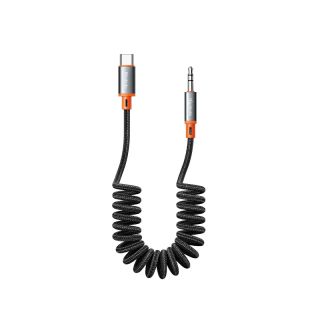 McDodo - Câble de connexion USB-C vers 3.5mm mâle, audio, 1.8m, noir