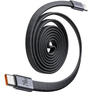 McDodo - USB-C auf USB-C Magnetic Self Winding Kabel, 1m, 240W, Schwarz