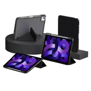 Mutural - Custodia Clear-Pro per iPad Air 11 (M2/M3), iPad Air 4/5, iPad Pro 11 (4a/3a/2a generazione), nera