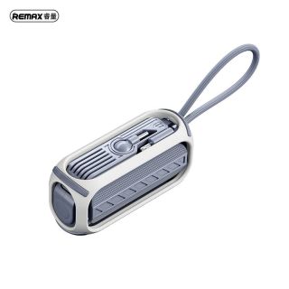 REMAX RPP-28 Capsule Series 20W Type-C Rotary Powerbank 5000mAh with iPhone cable, gray
