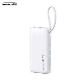 REMAX RPP-676 Xiaoxiao 2.1A Powerbank 5000mAh mit iPhone Kabel, Weiss