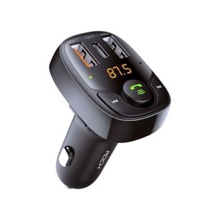 Rock - B301FM Caricatore per auto Bluetooth con trasmettitore FM, nero