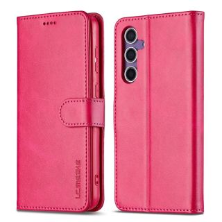Samsung Galaxy A57 - LC.IMEEKE Wallet case with 3 card slots & magnetic closure, Pink