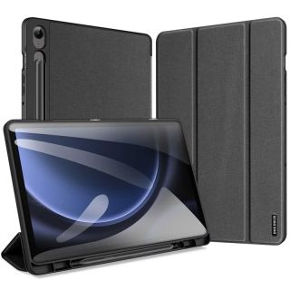 Samsung Galaxy Tab S10 FE/S9 FE - Dux Ducis Domo Series, aufstellbares Flip-Etui, schwarz