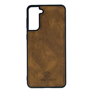 Samsung S21 Plus Jeehood leather brown case