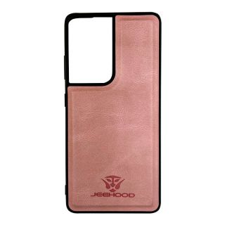 Samsung S21 ultra Jeehood custodia in pelle rosa chiaro