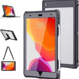 Shellbox - Waterproof case for iPad 10.2" (7th/8th/9th gen), black - shockproof & IP68-certified