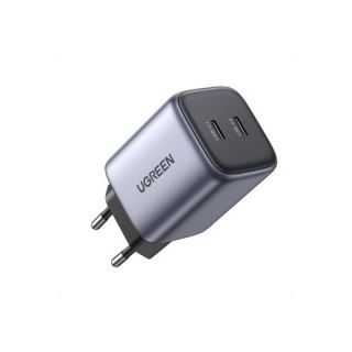 Ugreen - Nexode 45W Dual USB-C Fast Charging Charger, Dark Gray