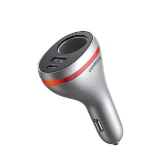 Ugreen – USB-C Autoladegerät 84W 1x USB-C + 1 x USB-A (CD204 / 60712), silber