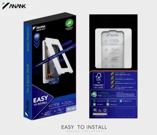 Vetro temperato ANANK 2.5D HD – 2 volte più resistente – con scatola di montaggio inclusa per iPhone 13/13 Pro/14/16e/17e